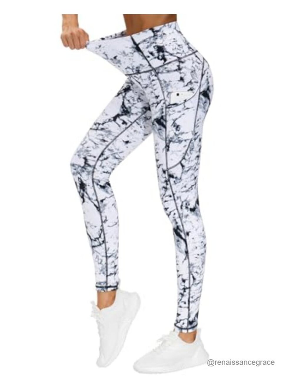 High Waist Yoga Leggings with Pockets Tummy Control Workout Pants